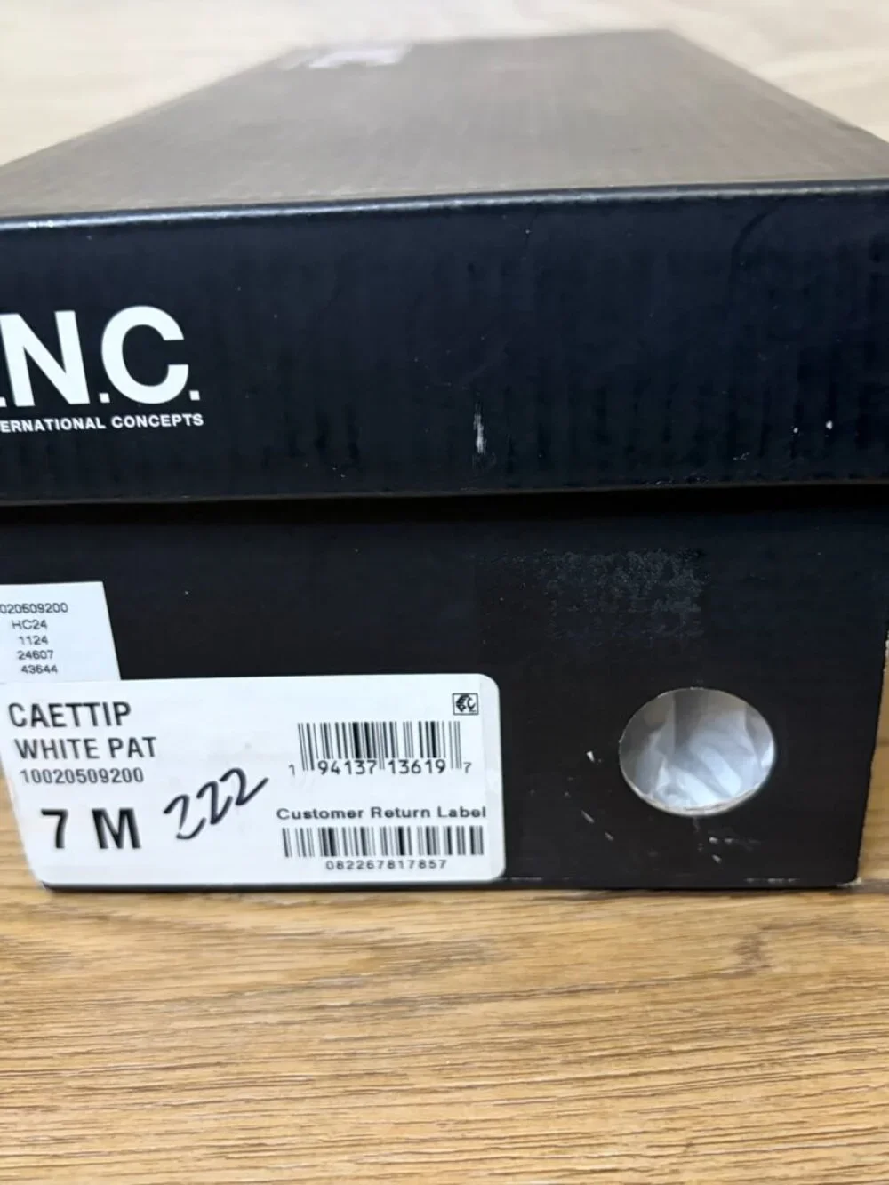 I.N.C. International Concepts Caetti Pointed Heeled Mules White Patent Size 7M